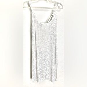 WOMAN'S GRAYSE KELLY of St. John, White Diamond Pave Rhinestone Dress. SZ S LT92